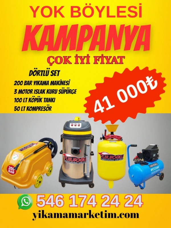 Basınçlı Yıkama Seti kampanya